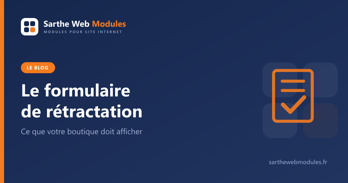 Un formulaire de rétractation validé, illustration de l'article